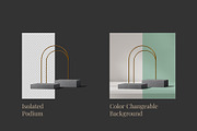 5 Podium with Transparent Background, a Background Graphic by faustudio (Thumbnail 2 of 7)