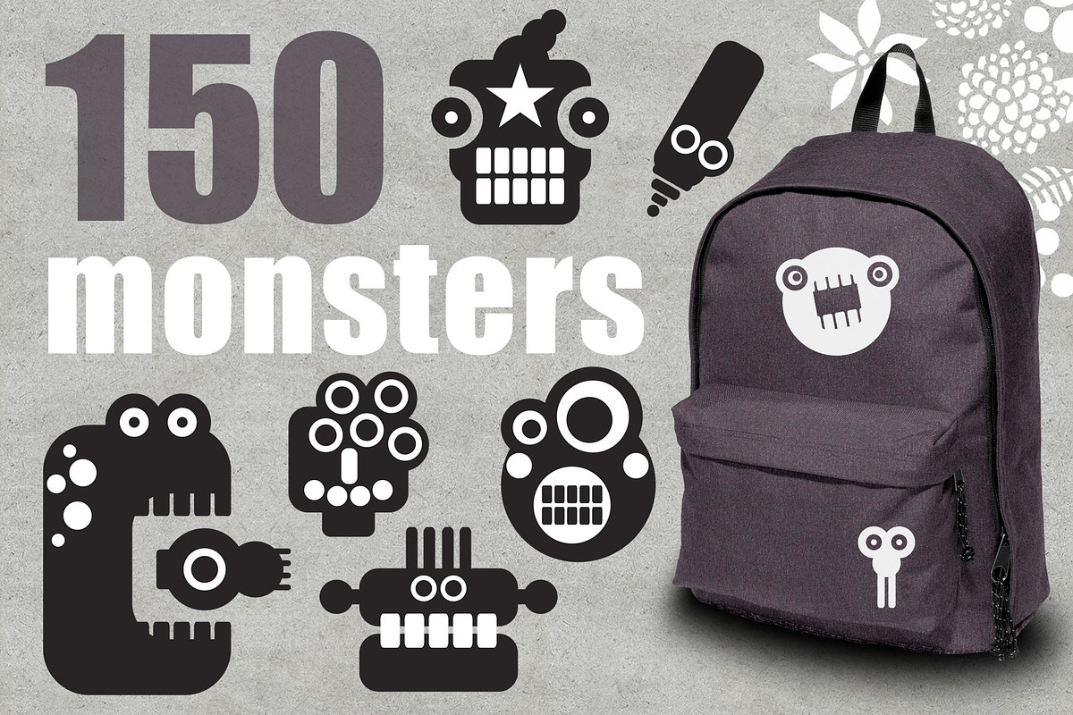 150 monsters + patterns, a Decorative Illustration by eka panova (Photo 1 of 5)