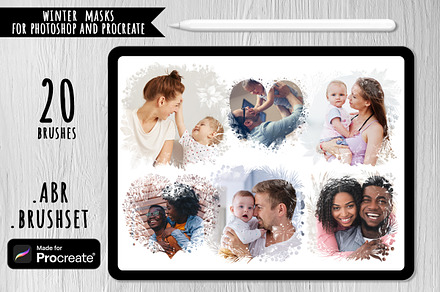 Winter Frames Stamp Brushes