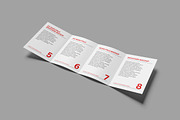 A4 Quad fold Brochure Mockup, an Advertising Mockup by AndikaGraphic (Thumbnail 3 of 6)