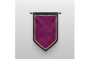 royal multicolor flag front view on, an Object Illustration by IfH