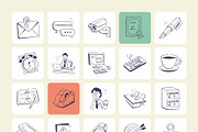 Work Doodles Icons, an Outline Icon by Vectors Market (Thumbnail 7 of 8)