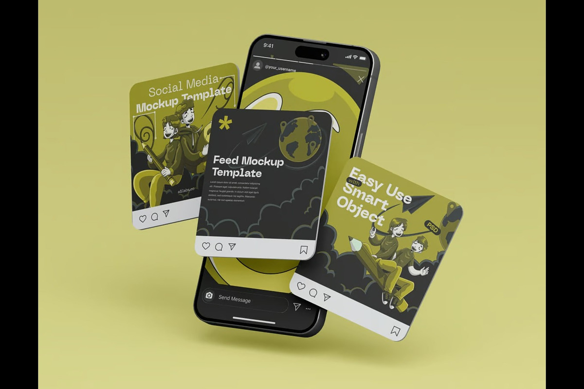Instagram Mockup, an Advertising Mockup by Se٧enStudio (Photo 5 of 5)