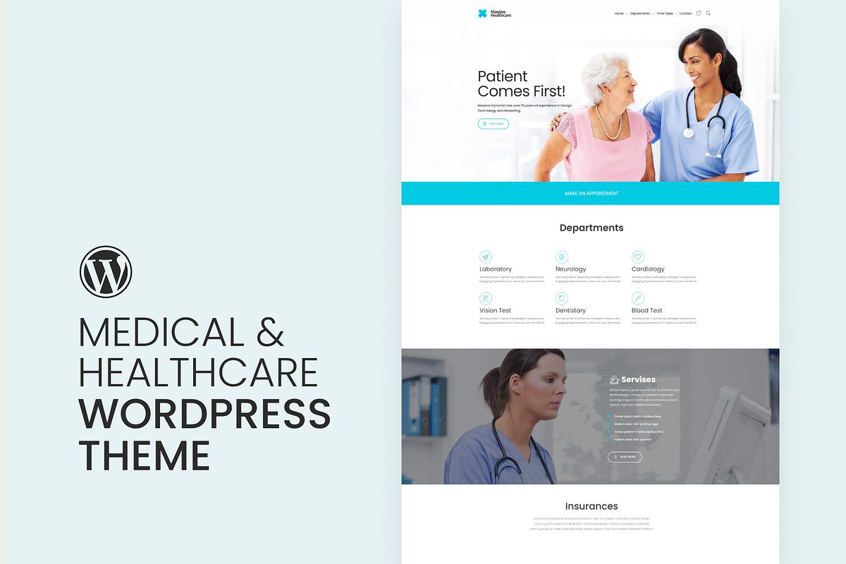 Medical & Healthcare WordPress Theme, a WordPress Template by Pixflow (Photo 2 of 11)