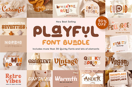 Playful Font Bundle | Sale, a Script Font by Anna Zakharchenko