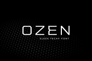 Ozen Futuristic Clean Sci-fi Font, a Sans Serif Font by Ebad Designs (Thumbnail 1 of 7)