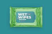 Wet wipes mockup. Top view, a Packaging Mockup by easymock (Thumbnail 7 of 7)