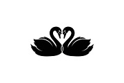 Swan Love Silhouette SVG Bundle, an Illustration by Designs_River (Thumbnail 27 of 31)