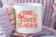 One Loved Teacher Valentine PNG, an Illustration by CraftArtStudio (Thumbnail 3 of 4)