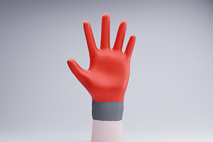 10 Bundle 3D Render Medical Gloves