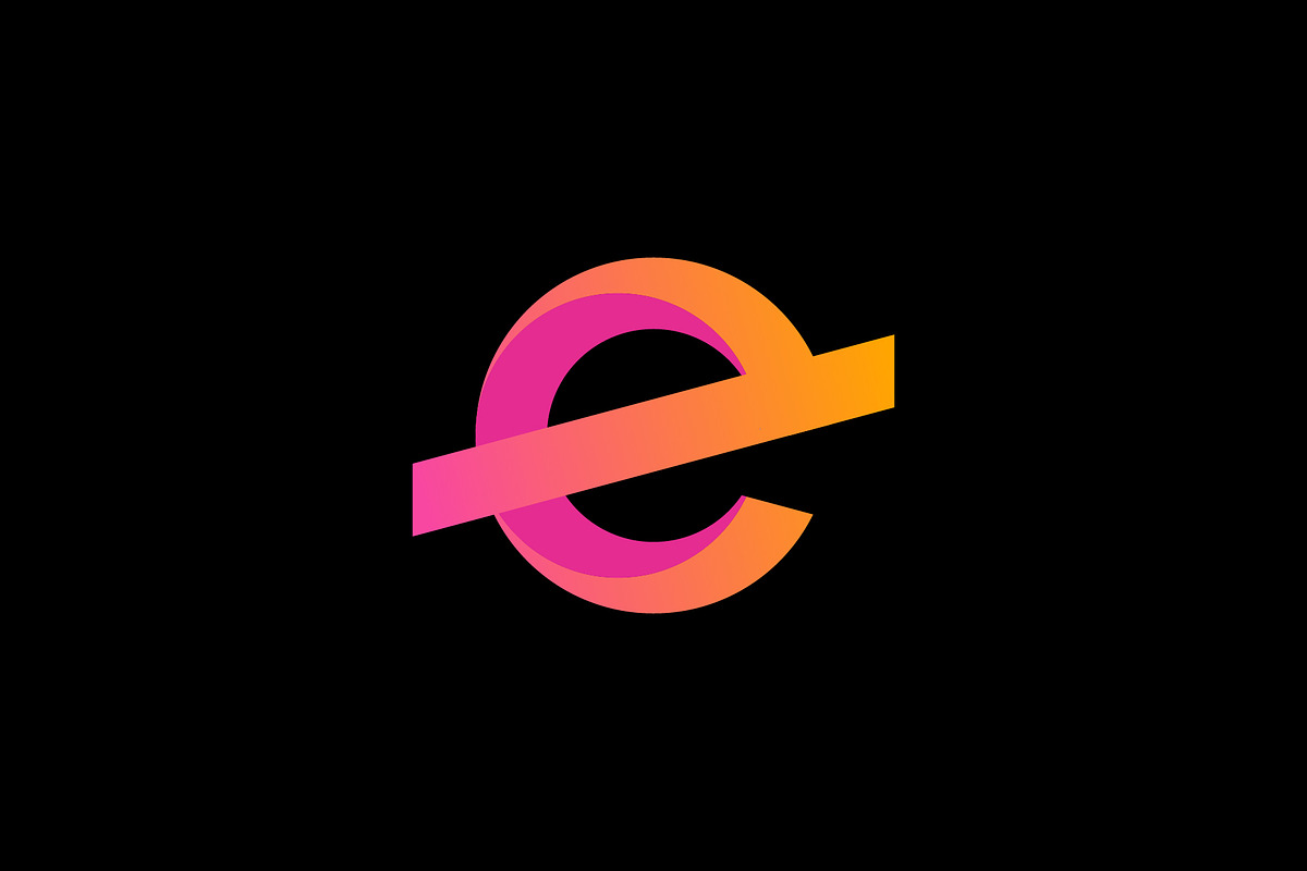 Letter E, Round Logo Mark preview 2