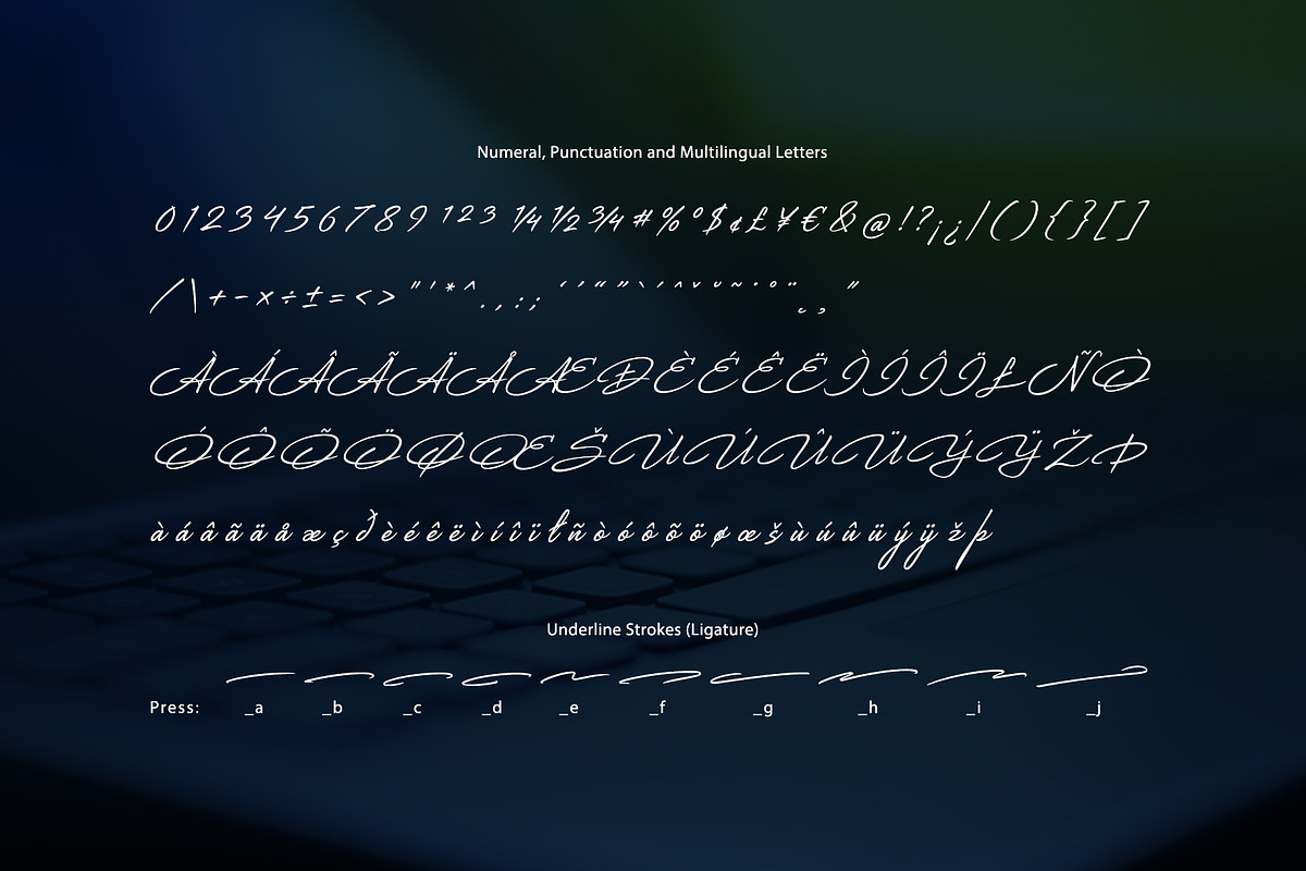 Blue Handwritten Font, a Script Font by sunnytudu (Photo 12 of 13)