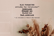 Blue Typewriter SVG font, a Serif Font by Ana's Fonts (Thumbnail 5 of 10)