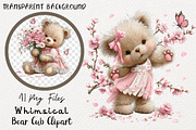 Whimsical Bear Cub Clipart Bundle, a Transportation Illustration by Digital Artistic99 (Thumbnail 1 of 7)