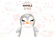 Watercolor animals cliparts, an Animal Illustration by TheHappyGiftArt (Thumbnail 6 of 6)