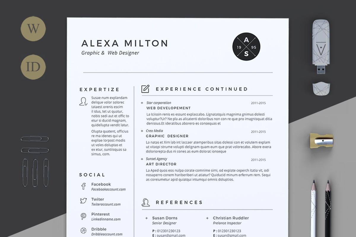 2 Pages Resume, a Resume Template by Estartshop (Photo 3 of 4)