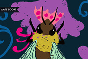 Midnight Hive - Bee Floral Patterns, a Pattern Graphic by Rose Design (Thumbnail 13 of 13)