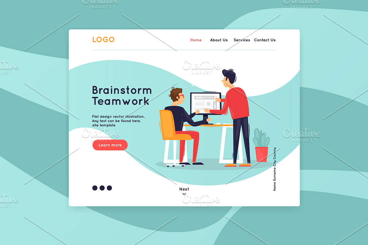 landing page, an App Template by Podis (Photo 13 of 16)