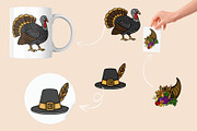 Thanksgiving Day Patterns Clipart, a Seasonal Illustration by Elatedowl (Thumbnail 8 of 16)