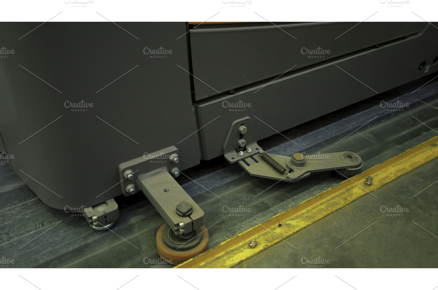 Hydraulic trolley for warehouse, an Industrial Photo by Media Whale Stock