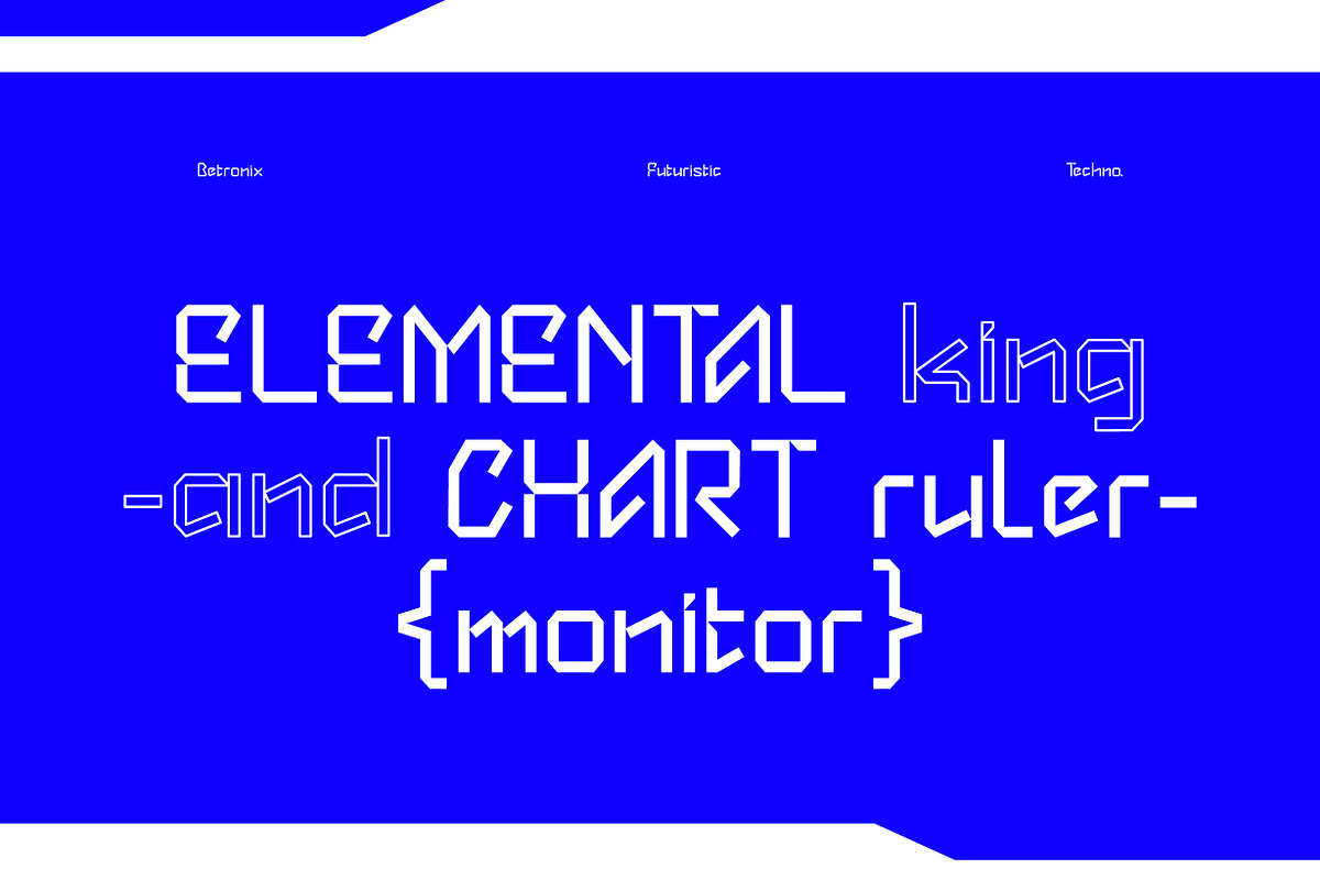 Betronix - Futuristic Font, a Symbol Font by NuType (Photo 9 of 12)