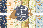 Forest and Garden Seamless Patterns, a Pattern Graphic by DrawStudio1988 (Thumbnail 2 of 11)