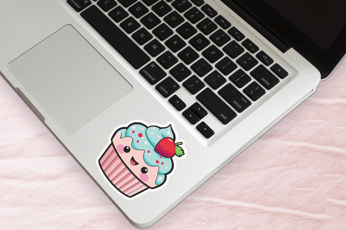 Cute Kawaii Cupcakes  Valentine Stic, an Object Graphic by Regulrcrative (Photo 7 of 7)