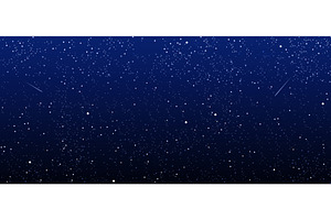 Blue night sky with stars and flying, a Texture Illustration by Flashvector