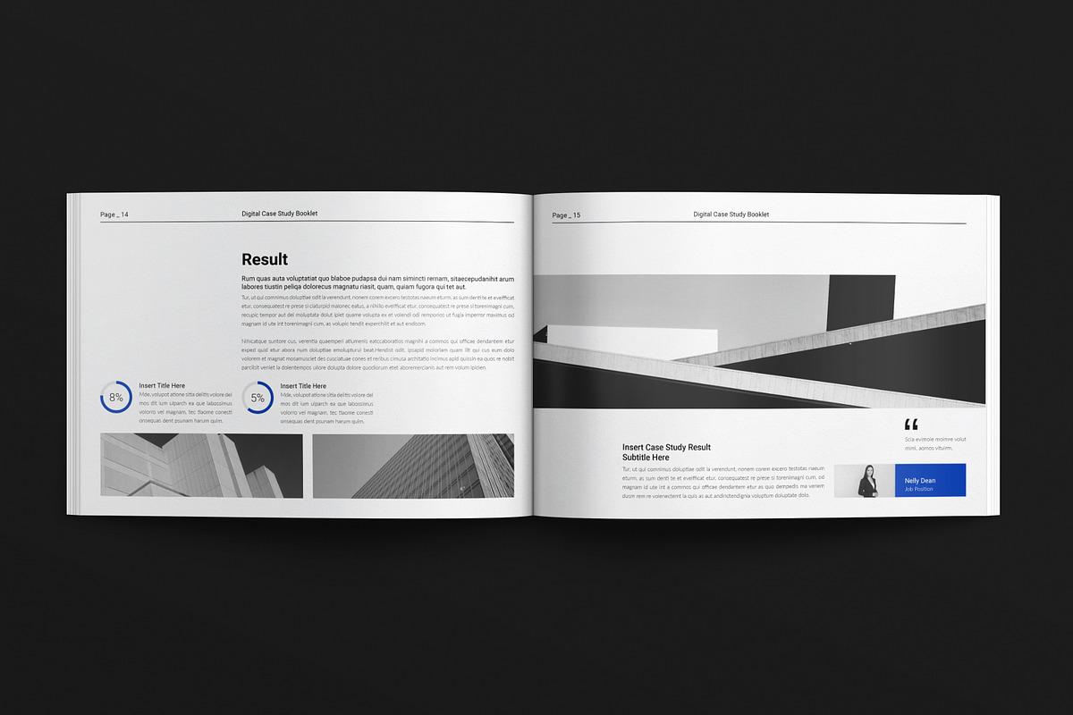 Digital Case Study Booklet Landscape, a Brochure Template by E-Type (Photo 6 of 7)