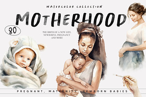Motherhood Watercolor Collection