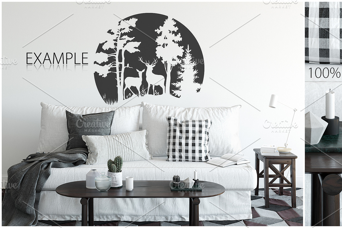 Frames & Walls Scandinavian Bundle, a Household Mockup by Yuri-U (Photo 26 of 38)