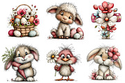 Whimsical Easter Clipart Bundle, an Illustration by Dream Creation (Thumbnail 3 of 6)