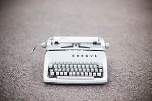 Consul typewriter 4 containing consul typewriter, alphabet, and consul