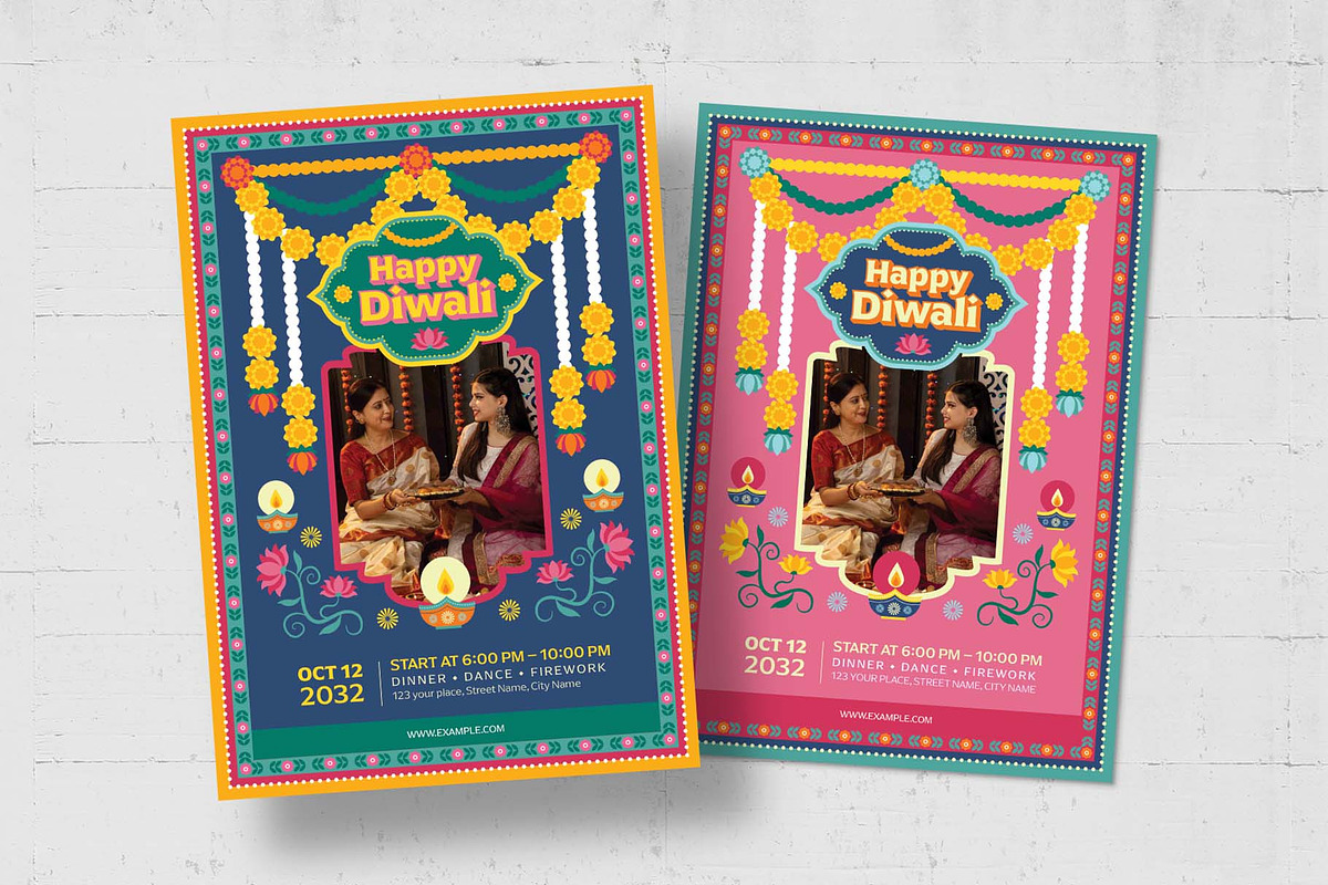 Diwali Flyer Template, a Flyer Template by BrandPacks (Photo 5 of 5)