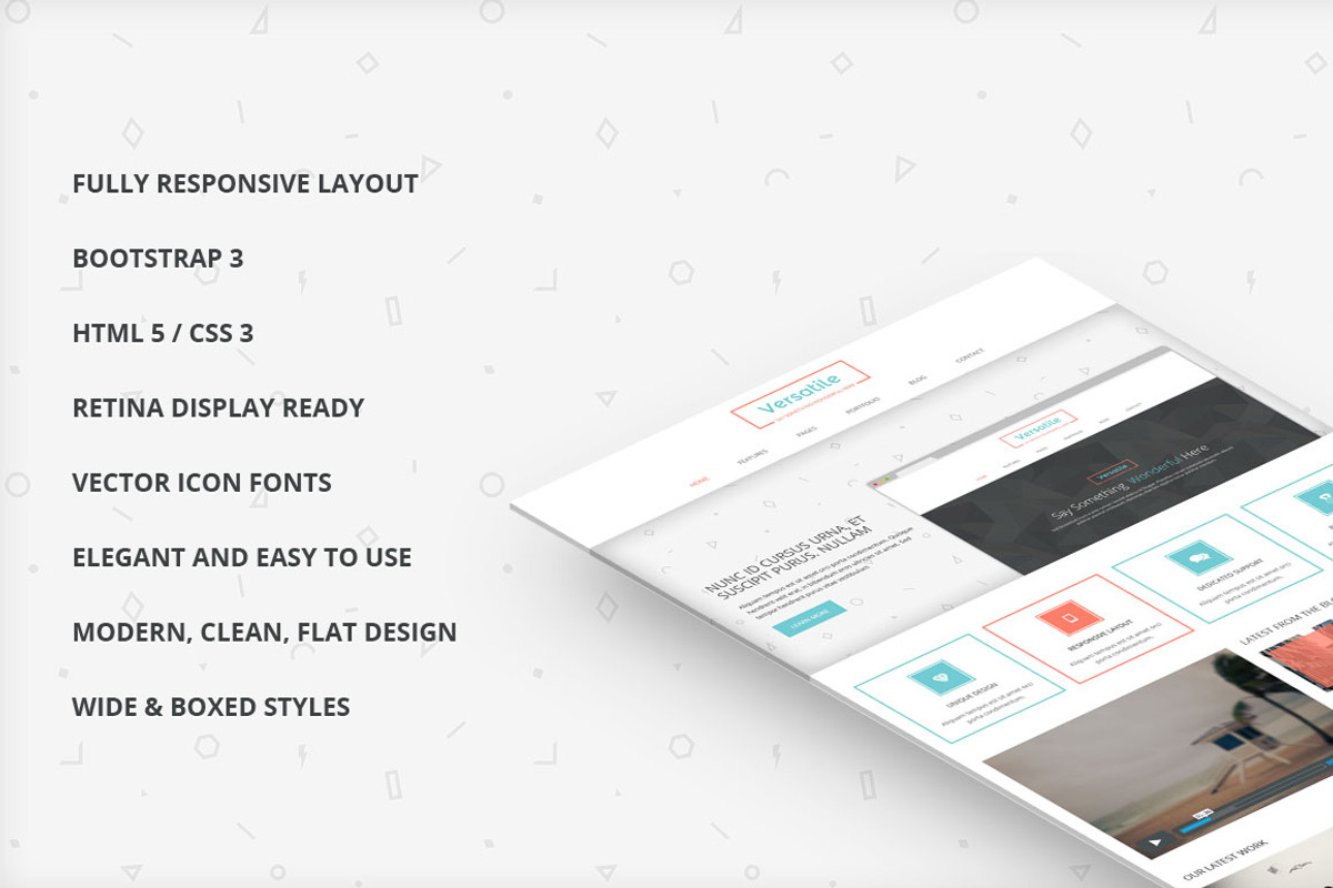 Versatile Responsive Bootstrap Theme, a Bootstrap Template by IceTemplates