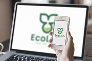 Eco lab natural logo design template, a Branding & Logo Template by Amadul11 (Thumbnail 4 of 4)