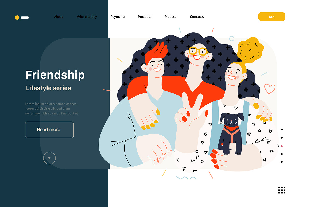 Lifestyle vector ills, color 1, a Templates & Theme by Grivina's shop (Photo 9 of 18)