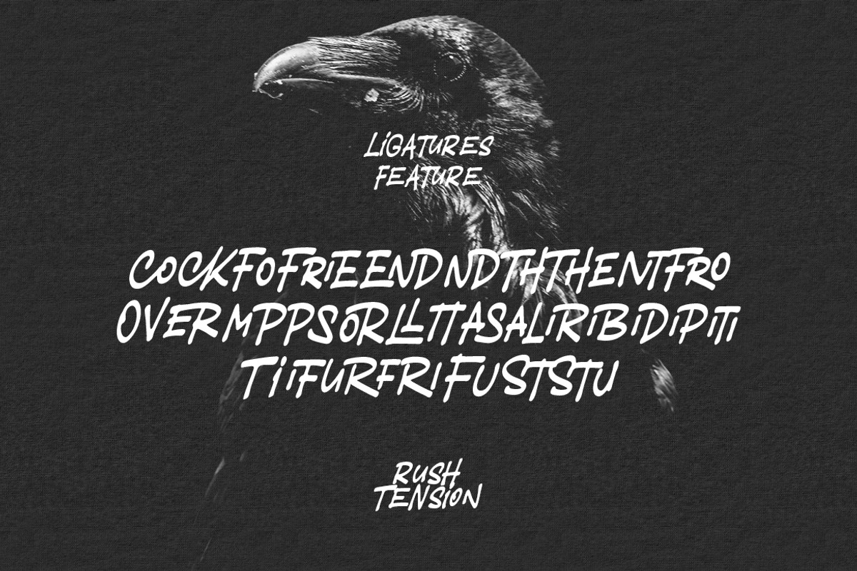 Rush Tension – Brush Display Font, a Handwritten Font by Get Studio (Photo 2 of 12)