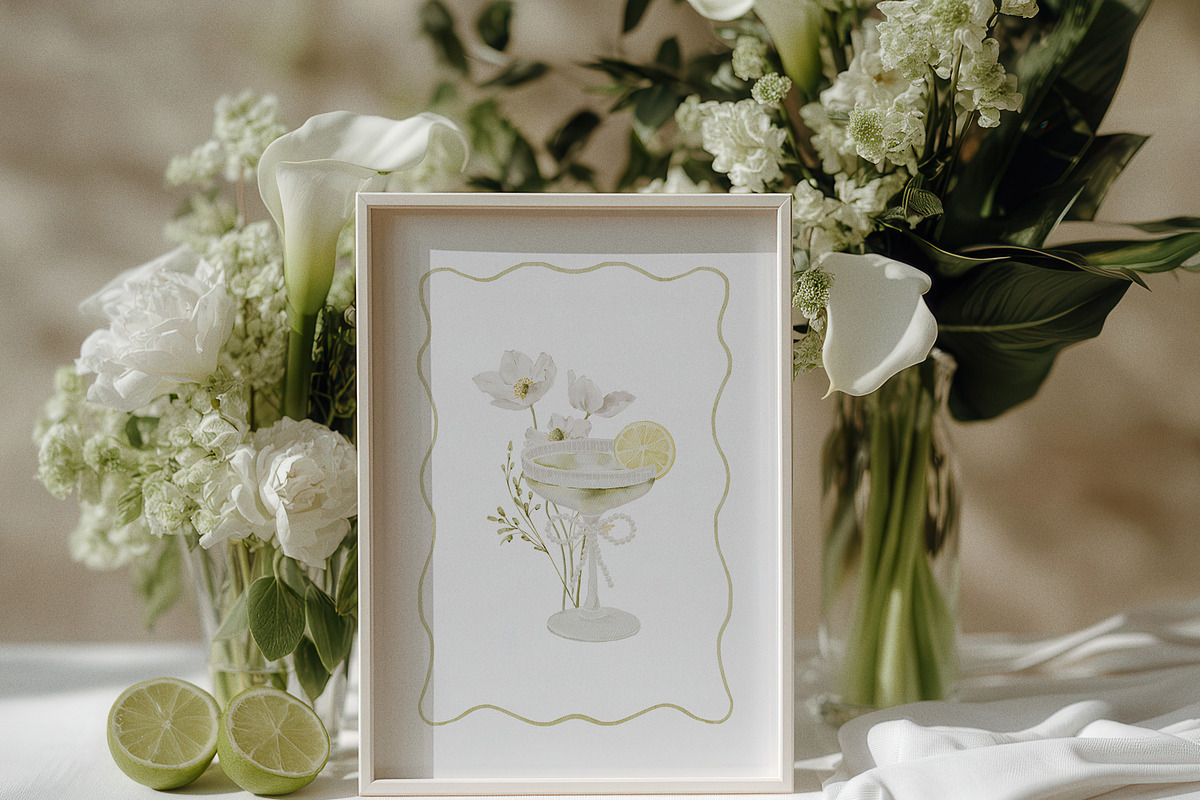 White Florals Watercolor Collection, a Decorative Illustration by Altea Design Studio (Photo 7 of 13)