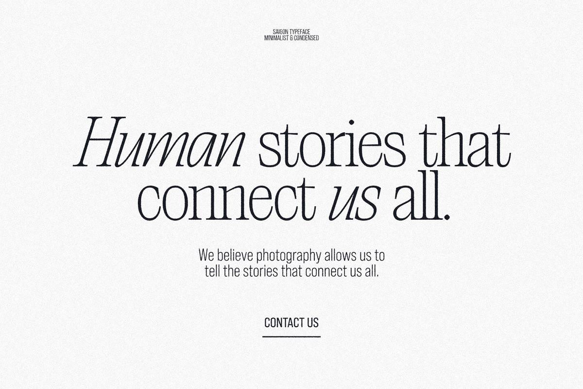 Saigon Minimalist Serif - Basic Pack, a Serif Font by The Paper Town (Photo 9 of 16)