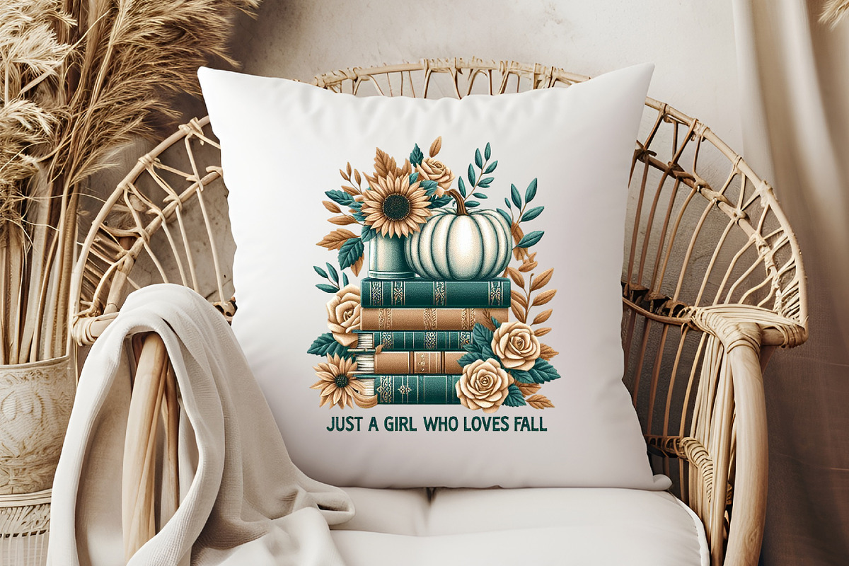 Just a Girl Who Loves Fall PNG, an Illustration by Libby Wishes (Photo 6 of 6)