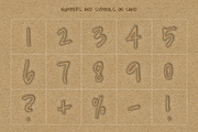 Beach Sand Letters & Numbers Pack, an Object Graphic by Andrew Skoch Design (Thumbnail 6 of 6)