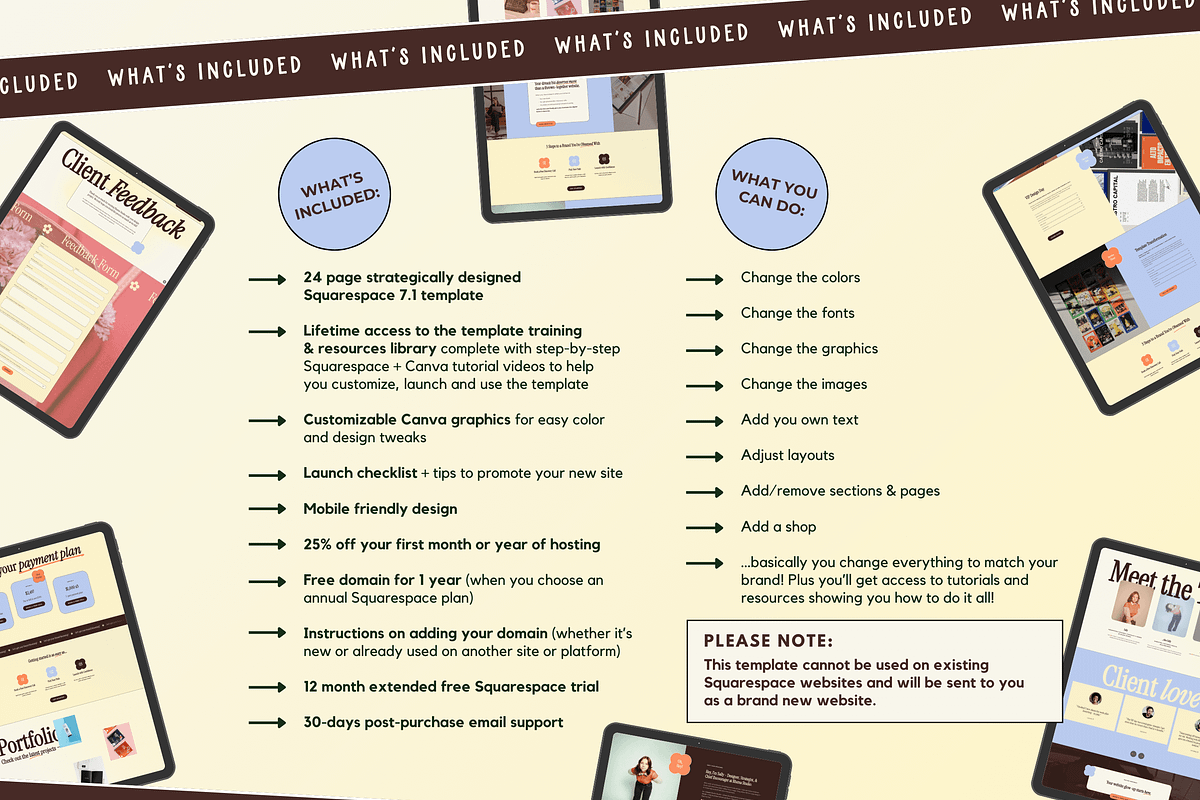 Squarespace Template for Designers, a Squarespace Template by Kurly Creative (Photo 7 of 11)