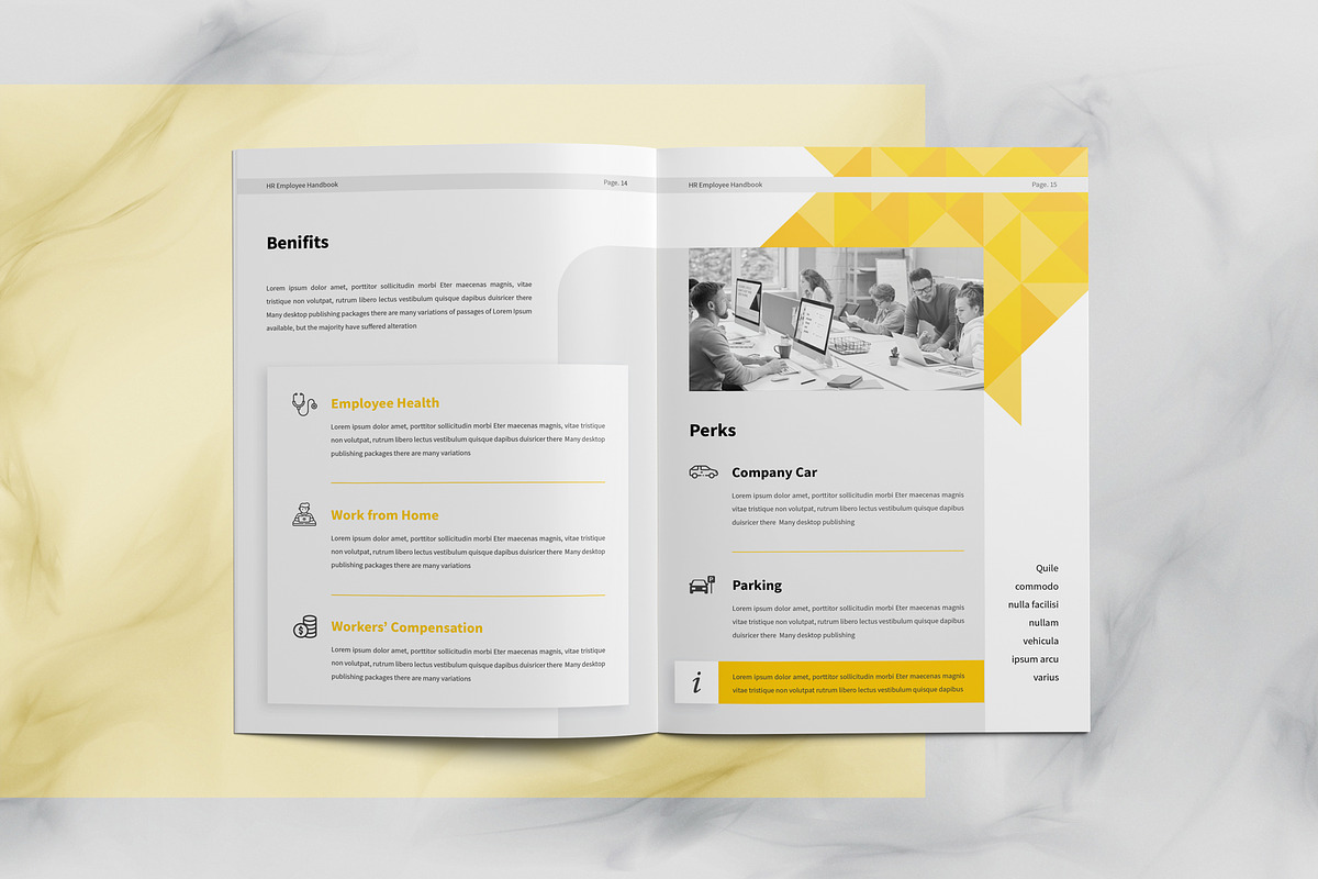 HR / Employee Handbook, a Brochure Template by Orcshape Studio (Photo 6 of 9)