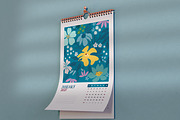 2027 Floral Calendar Template Vector, a Stationery Template by Peacock_design (Thumbnail 4 of 15)