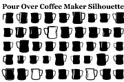 Pour Over Coffee Maker Silhouettes, a Graphic by musafir_fashion (Thumbnail 1 of 14)