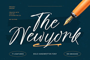 The Newyork Bold Handwritten Font, a Script Font by stylishtype.co (Thumbnail 1 of 20)