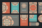 20 Mandala Vintage Template Card., a Card Template by Noree (Thumbnail 19 of 20)