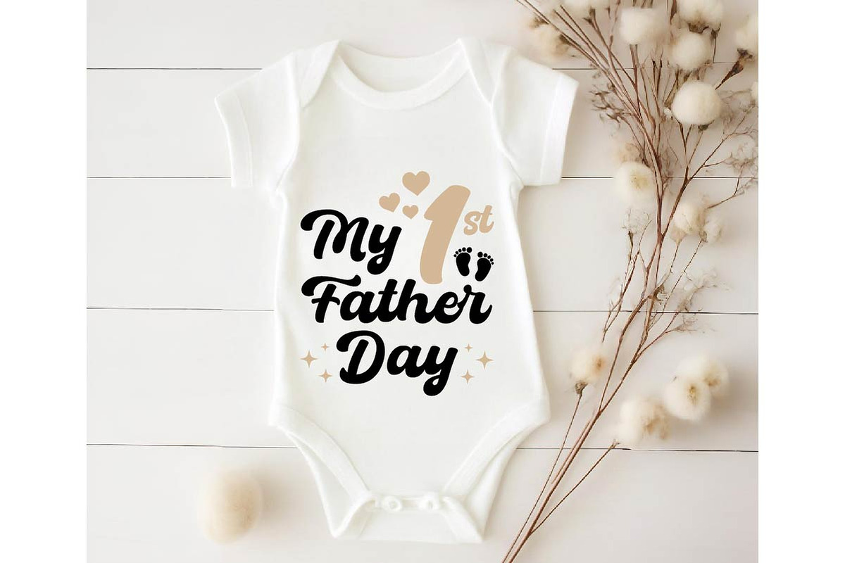 My First Father Day Svg PNG T-shirt, an Object Graphic by Digi_Design_World (Photo 4 of 4)