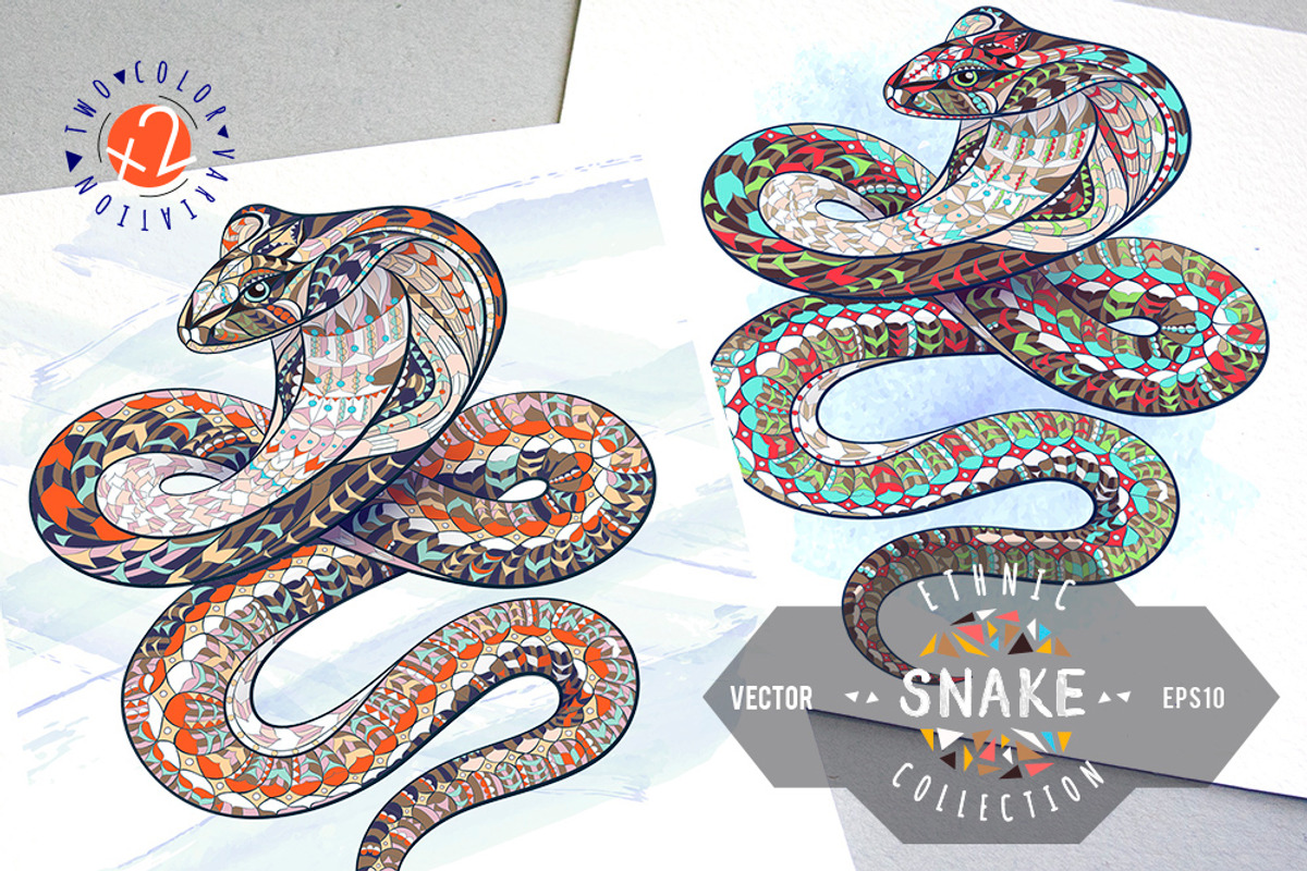 Ethnic Collection: Snake, an Animal Illustration by ArtoJoy (Photo 1 of 5)